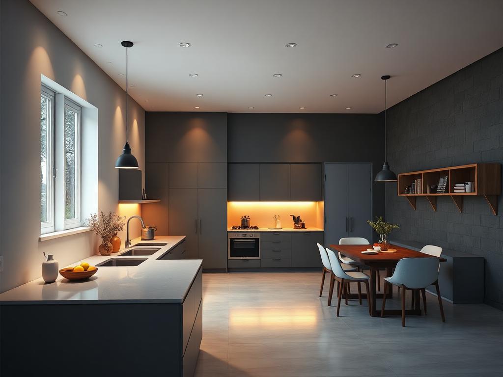 Render 3D — Cozinha integrada